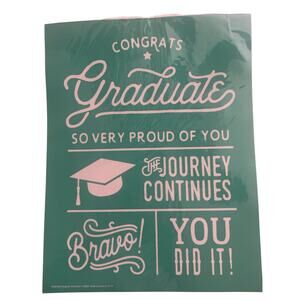 NWT Congrats Graduate  Chalk Couture 8.5 x 11  Reusable Transfer